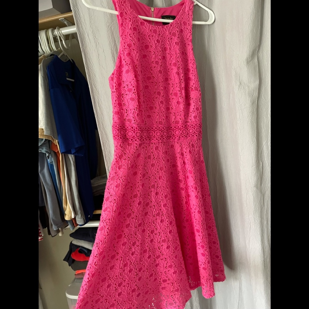 Dress LAUNDRY by SHELLI SEGAL hot pink size 2